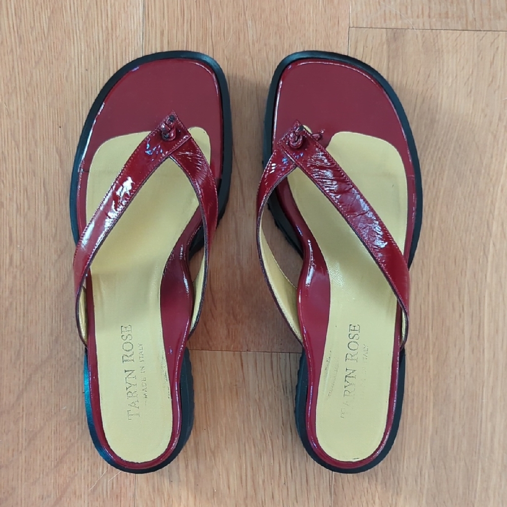 Taryn Rose Women's Burgundy Sandals